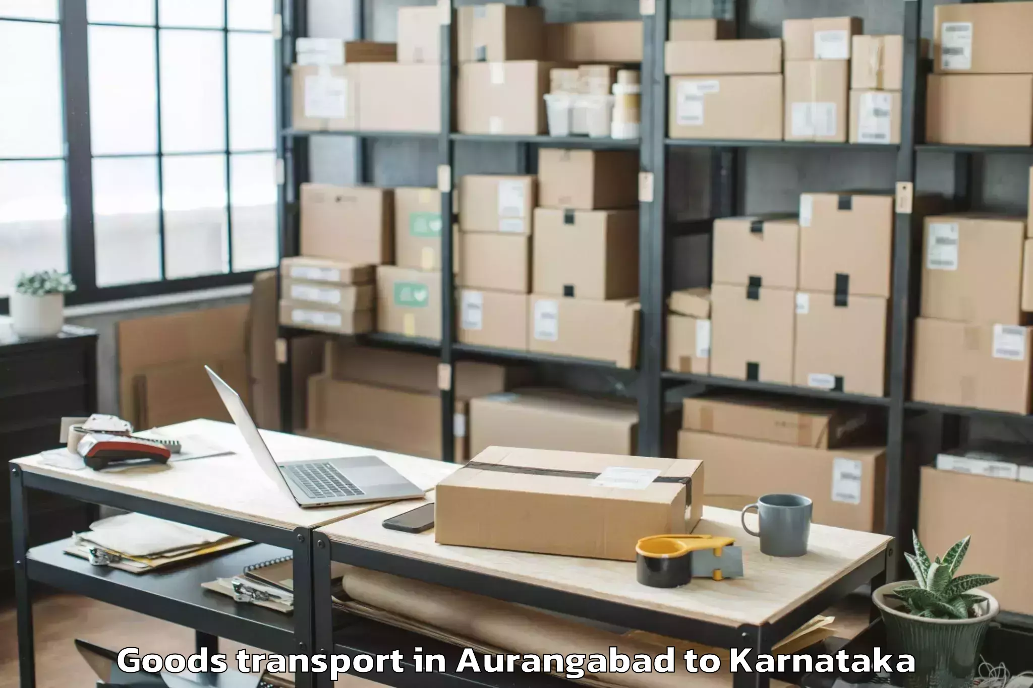 Top Aurangabad to Reva University Bangalore Goods Transport Available